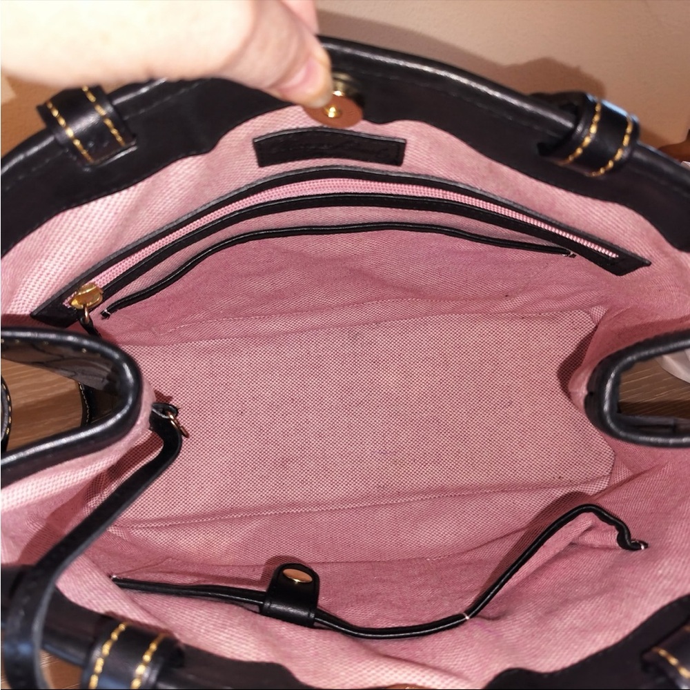 Dooney & Burke Tassel Tote Shoulder Bag - Picture 11 of 12
